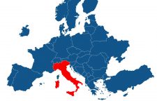 map-europe-with-highlighted-italy